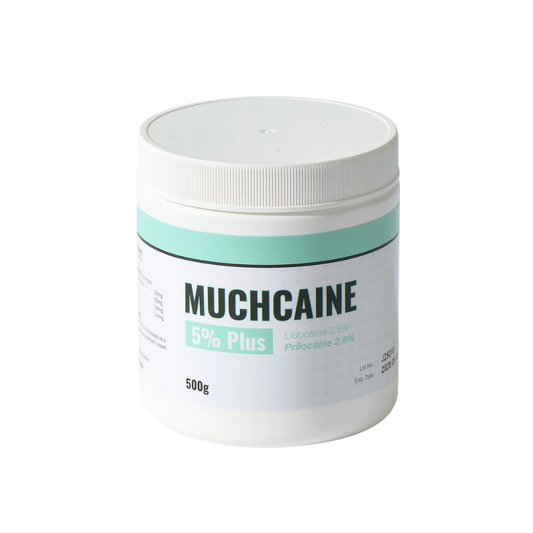 Muchcaine 5% Plus (Lidocaine 2.5% + Prilocaine 2.5%) 500g
