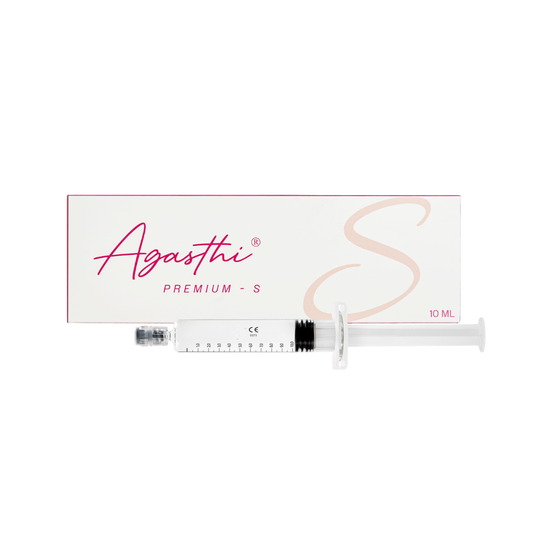 Agasthi Premium-S 10 mL hyaluronic acid body filler, single pre-filled syringe box